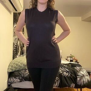 All Saints Silk Sleeveless Tunic Top Size 8